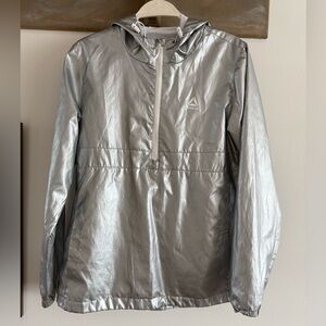 Reebok Metallic Silver Pullover Jacket